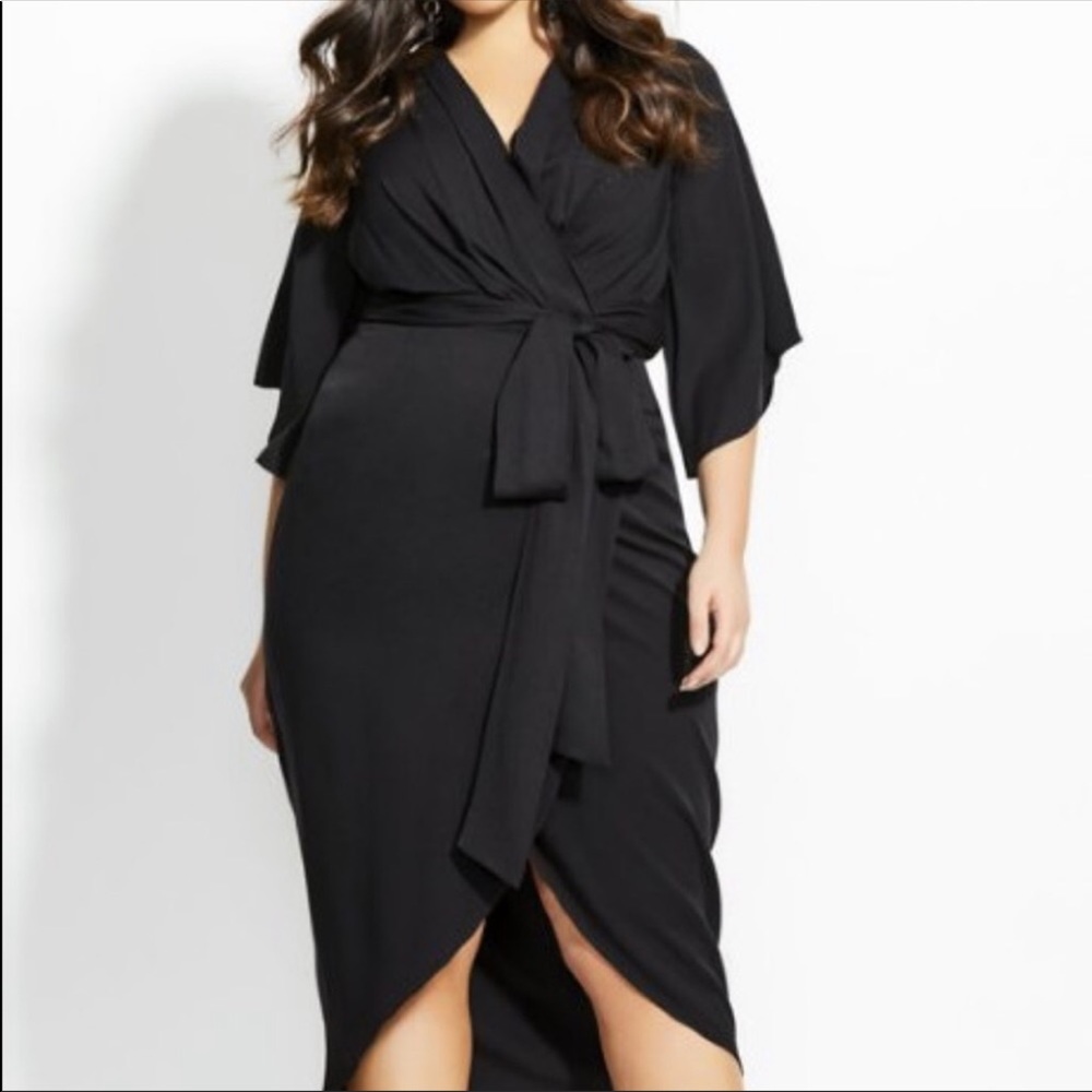 City Chic Kimono Sleeve Dress 24